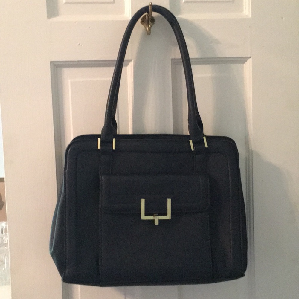 Blue purse.